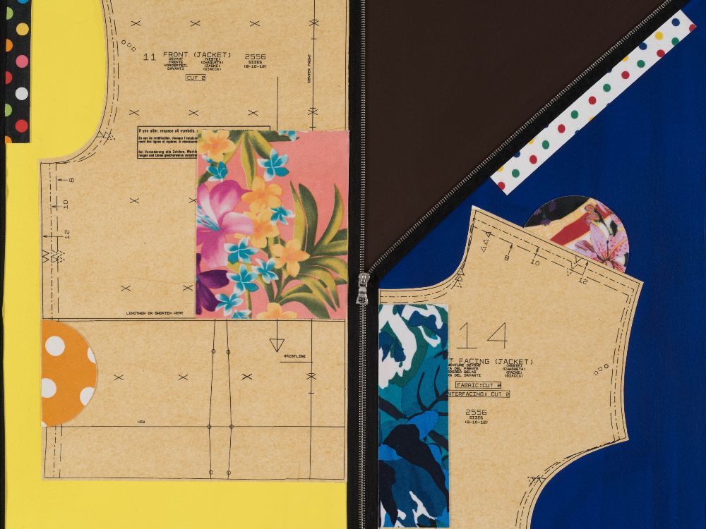 Derrick Adams, Changing Room 1 [detail], 2021.