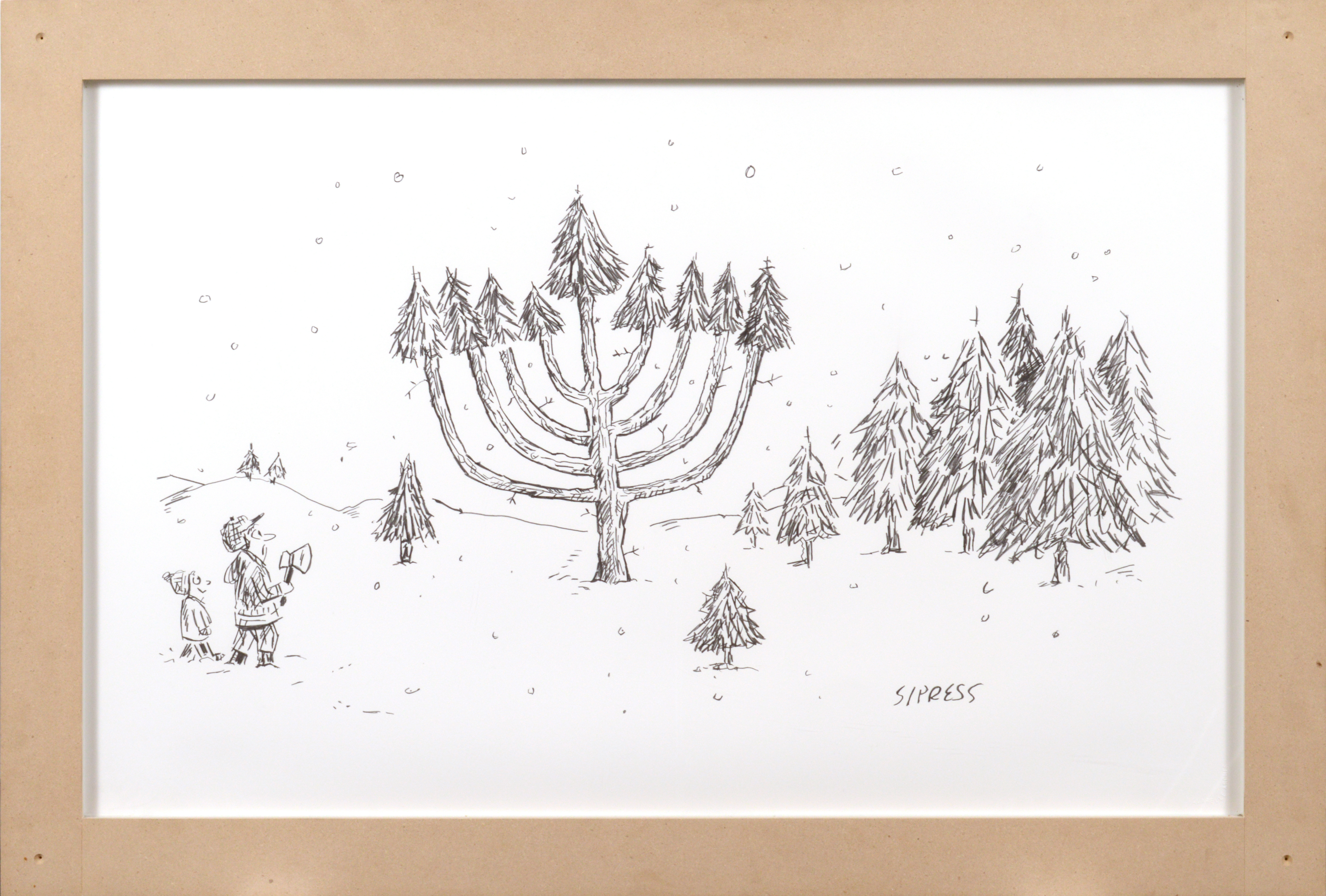 Karl Haendel, Mazel Tov Group (New Yorker Cartoon Drawing #27), 2007.