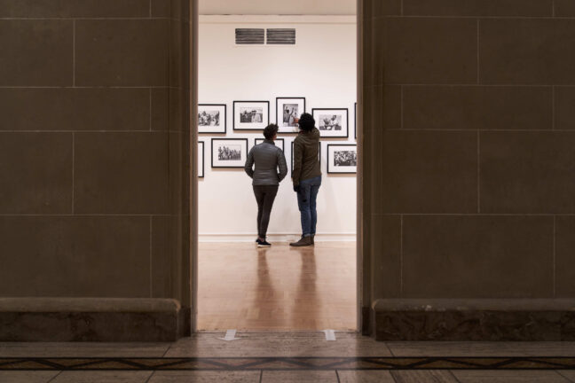 <p>Installation view of&nbsp;<em>Illustrating Injustice: The Power of Prin</em>t, 2021, Henry Art Gallery, University of Washington, Seattle. Photo:&nbsp;Jonathan Vanderweit.</p>
