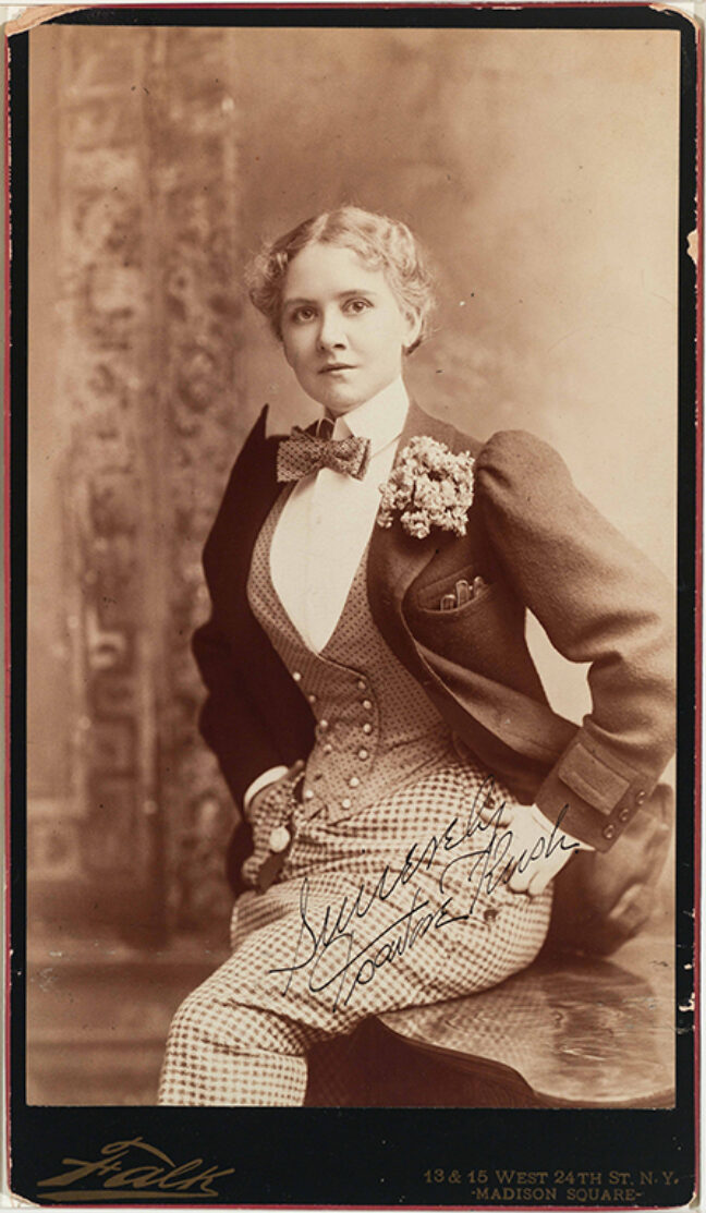<p>Benjamin J. Falk,&nbsp;<em>Portrait of Miss Rush, the Actress</em>. c.1892–1897. Albumen print. Henry Art Gallery, Monsen Family Collection, gift of Maren Monsen and Jeffry Grainger, 2020.88.</p>
