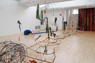 <p><em>Cecilia Vicuña: About to Happe</em>n [Installation view, Henry Art Gallery, University of Washington, Seattle]. 2019. Photo: Mark Woods.</p>
