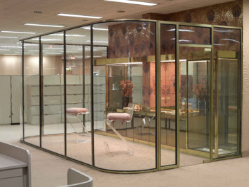 <p>David Hartt. <i>Kiosk at The Johnson Publishing Company Headquarters, Chicago, Illinois.</i> 2011. Inkjet print mounted to Dibond. Henry Art Gallery, purchased with funds from Edie Adams, 2014.1.</p>
