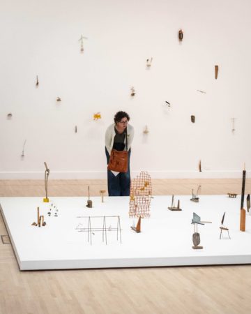 <p>Guest views works by Cecilia Vicuña during the opening of the artist's first major U.S. solo <a href="https://henryart.org/exhibitions/cecilia-vicu%C3%B1a-about-to-happen" target="_blank" rel="noreferrer noopener"></a><a href="https://henryart.dev.deasilnet.com/exhibitions/cecilia-vicuña-about-to-happen">exhibition</a>, on view through September 15, 2019<em>.</em> Photo: Robert Wade.</p>
