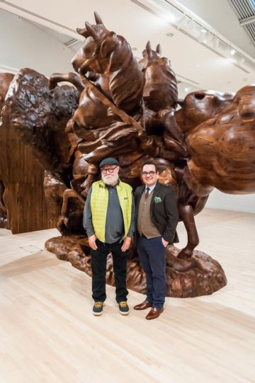 <p>Paul McCarthy and Luis Croquer. Photo credit: Robert Wade.</p>
